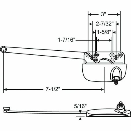 STRYBUC Single Arm Casement Operator 36-216-3E